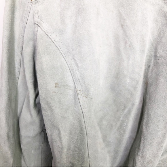 Gap Powder Blue Suede Jacket - Picture 13 of 15